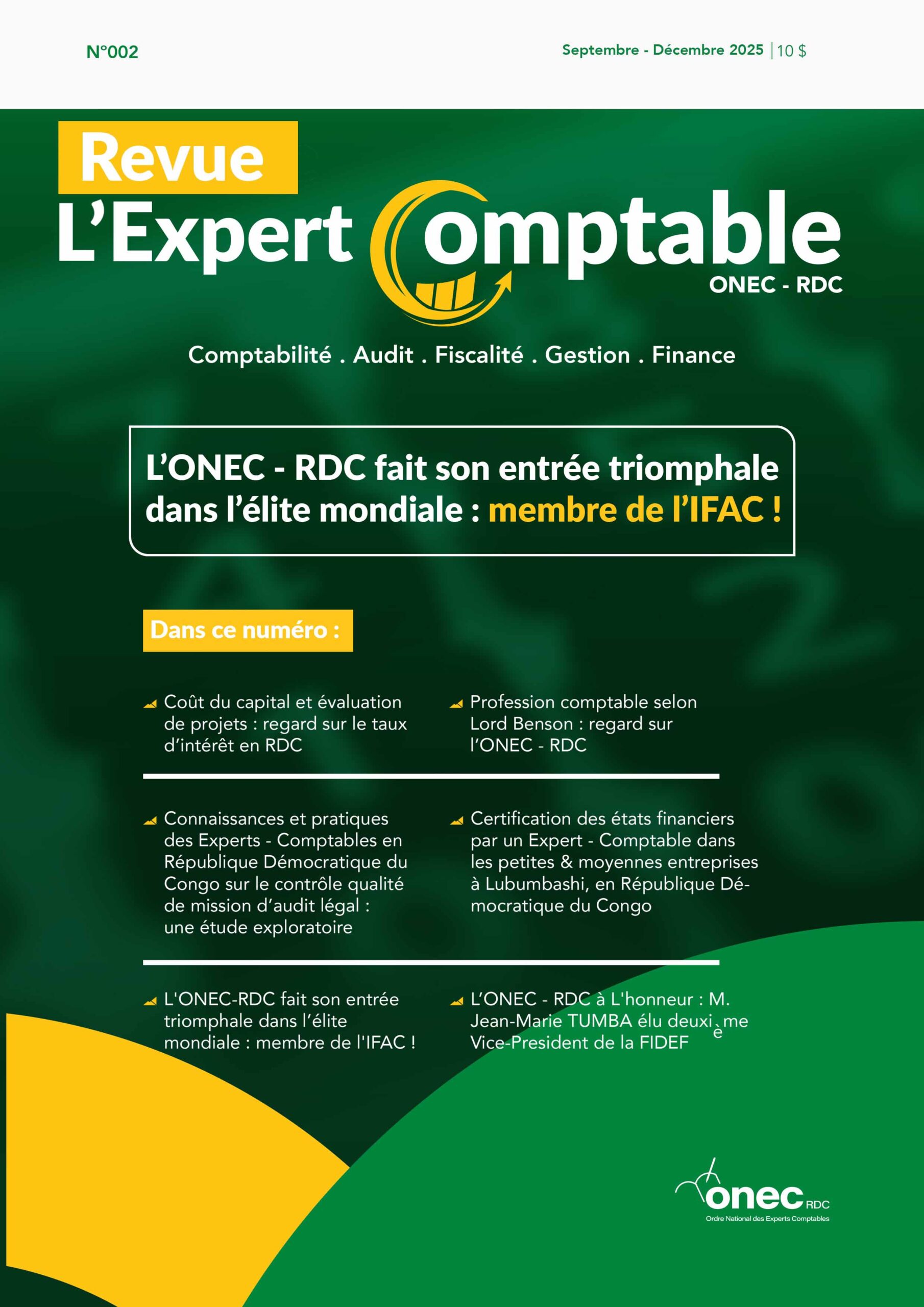 Onec Rdc Revue quadrimestrielle n° 2 - Ordre National des Experts-Comptables en ...